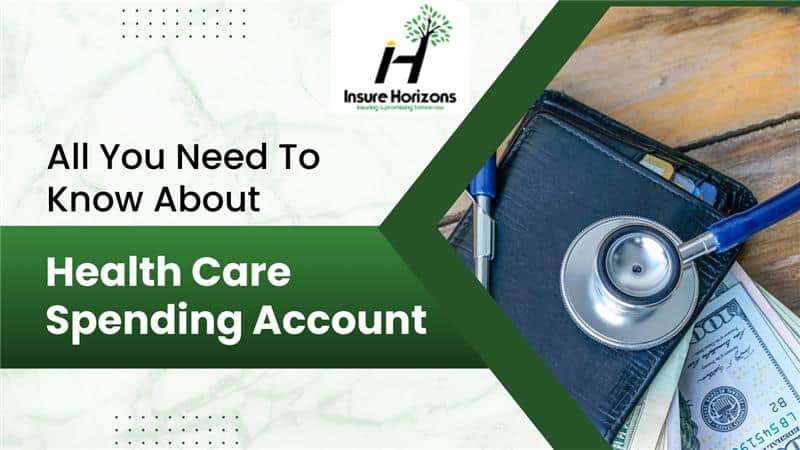 Stethoscope on wallet with cash, text about Health Care Spending Account.