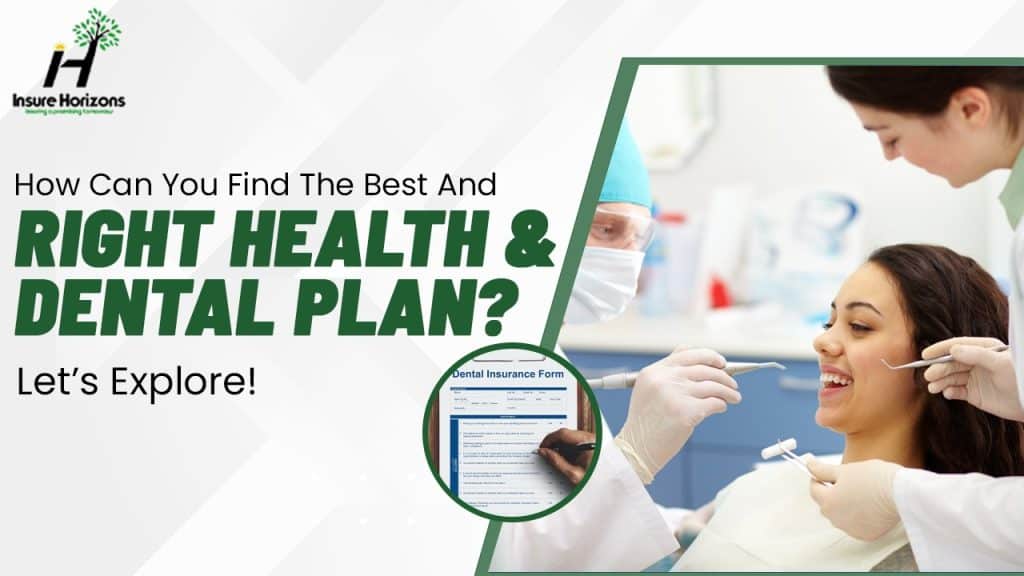 Dental health and dental plan consultation with a dentist and patient in clinic.
